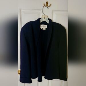 Oscar de la Renta Black Wool Jacket